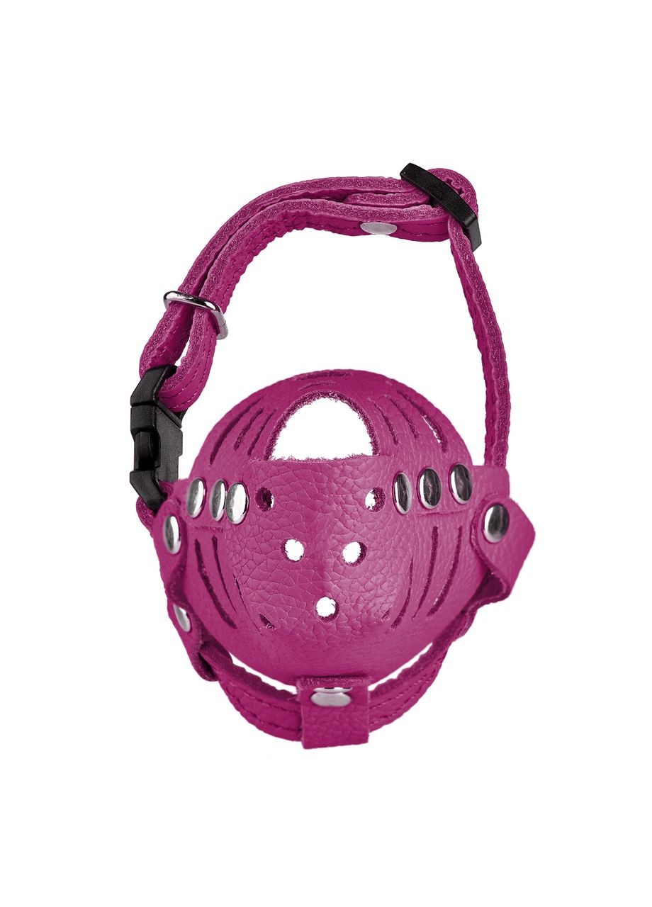 Намордник из натуральной кожи для малых пород собак размер XS: A-35 мм, В-105 мм Розовый Kareline (339075321)