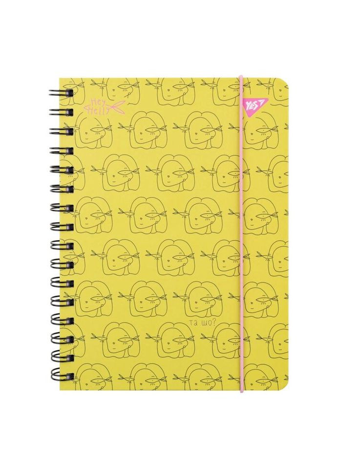 Блокнот на спирали с резинкой А5 Hey Helly 151837 80 листов Yes (335583657)