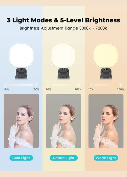 Лампа для фото и видео с подставкой 3000-7200K F-610A LED Live Streaming Light Veron (330028131)