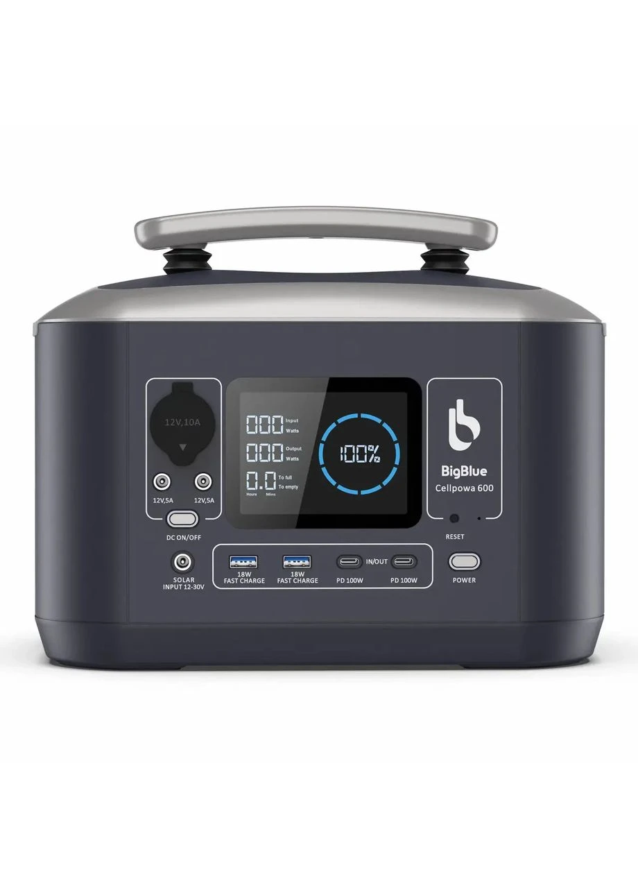 Зарядна станція / 600W / 538 Вт/год / LiFePO4 / функція UPS / зарядка 120хв BigBlue (401055932)