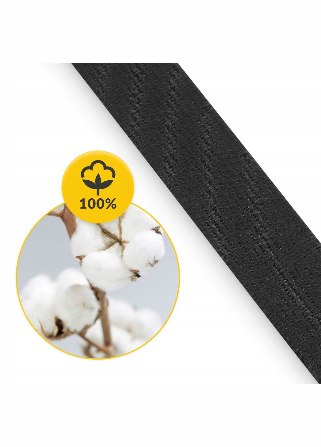 Лента кинезиологическая (кинезио тейп) 1 см x 5 м Black (P-5905973400787) 4FIZJO (322141201)