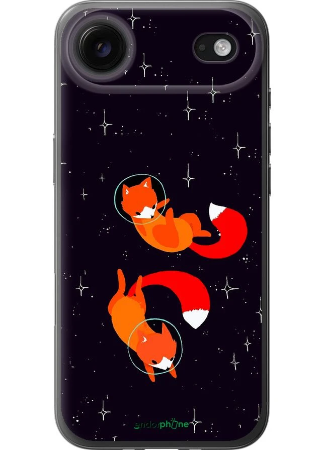 Чехол на iPhone 17 AIR Лисички в космосе "4519u-4032-70447" Endorphone (380701302)
