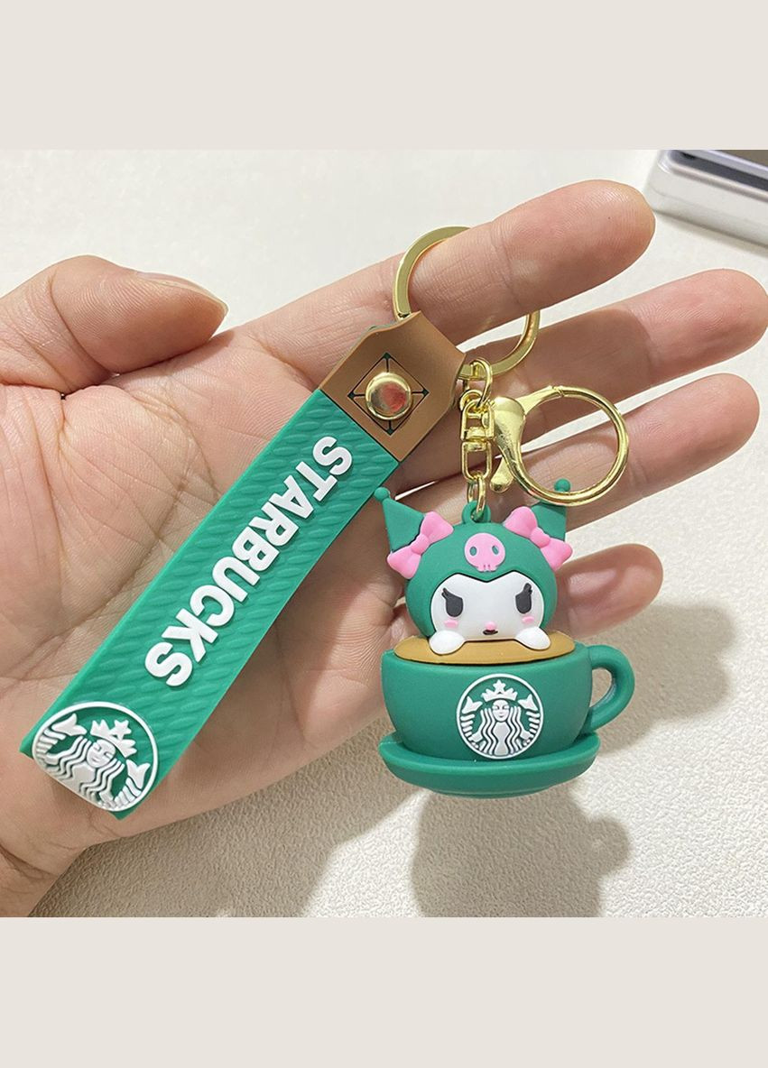 Куроми брелок Kuromi на ключе, на сумку фигурка аниме геншин манга Starbucks Старбакс 5.5 см Shantou (322301641)