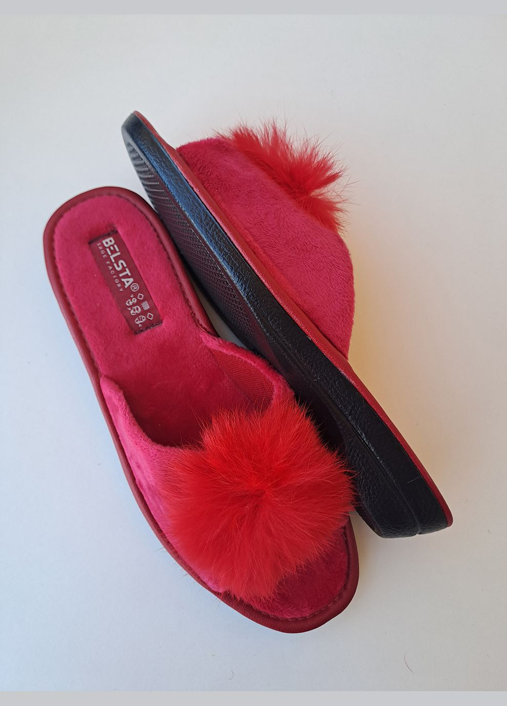 Капці жіночі з пушком відкриті Белста (336214354)