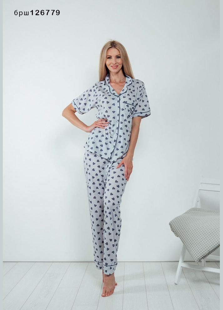 Прозора жіноча піжама тонкий трикотаж BOYRAZ