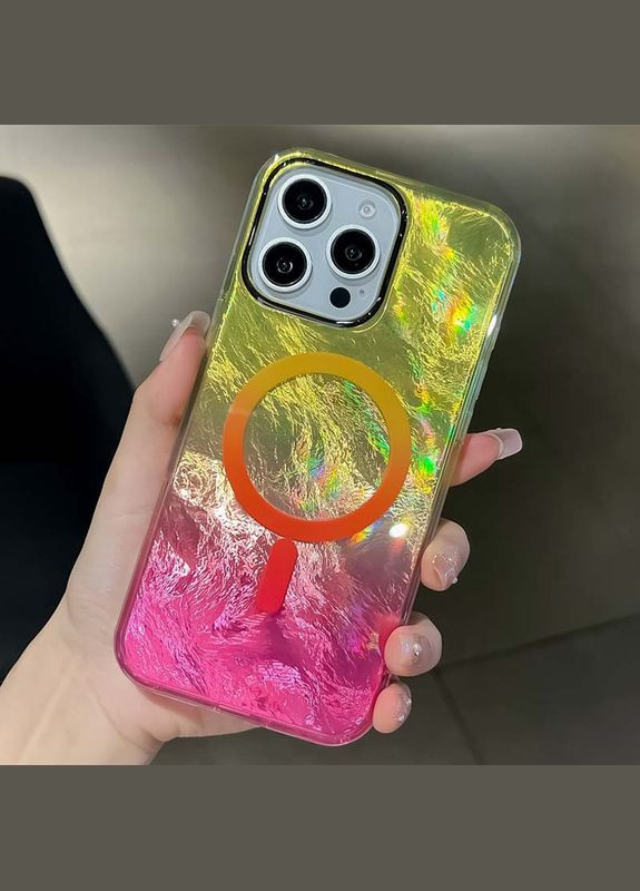 Чехол на iPhone 16 Pro / для айфона 16 о с функцией магсейф MagSafe блестящий Purple Epik (360630318)