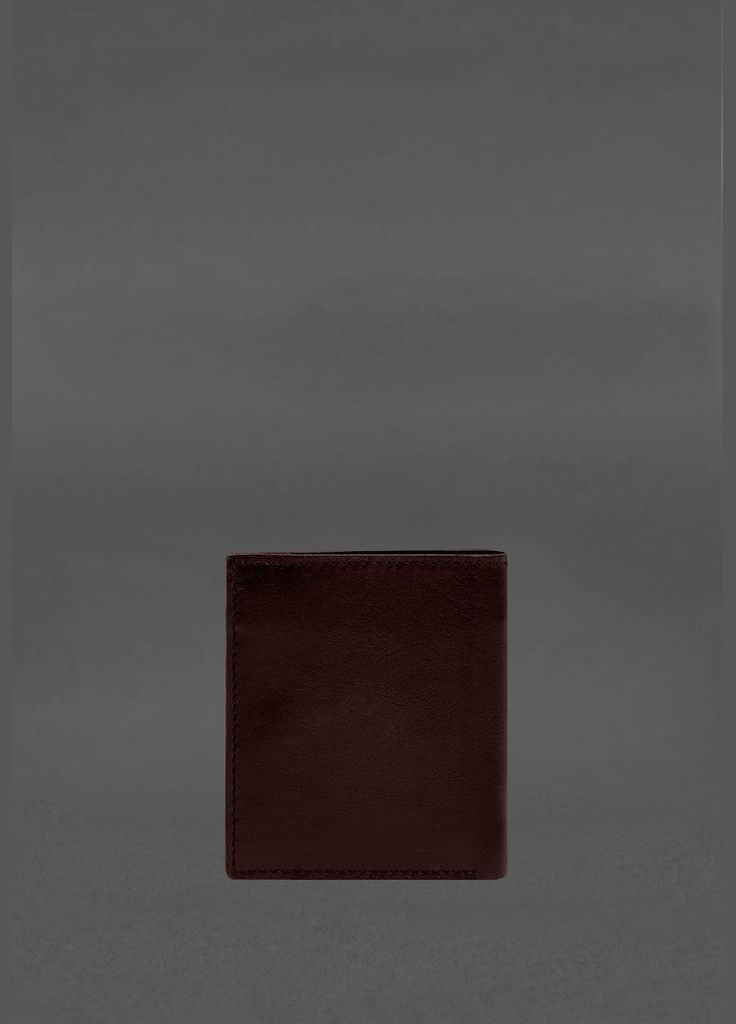 Шкіряне портмоне на кнопці Brut бордовий краст (A-028483) BlankNote (328444797)