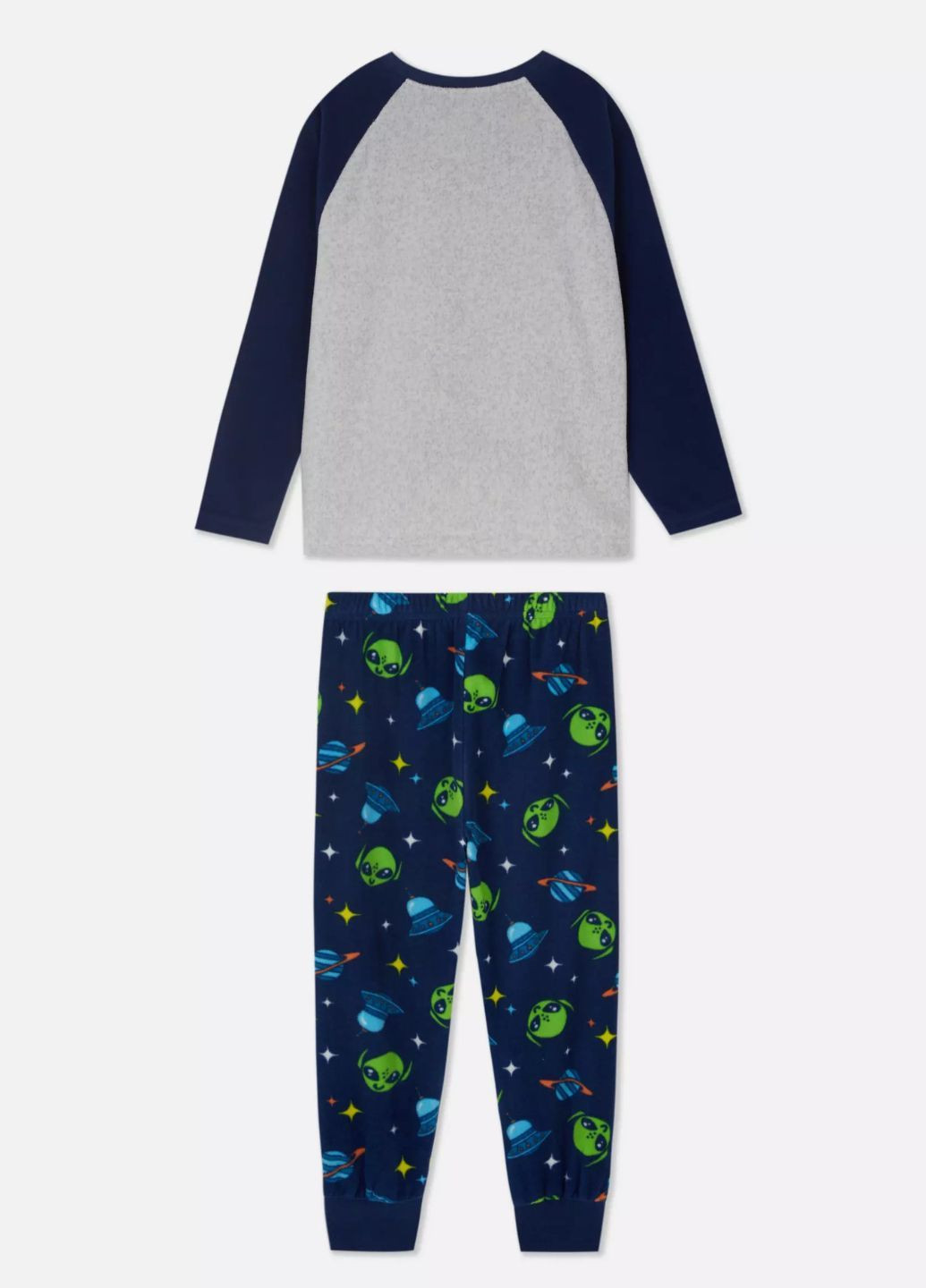 Комбінована зимня флісова піжама для хлопчика реглан + брюки Primark