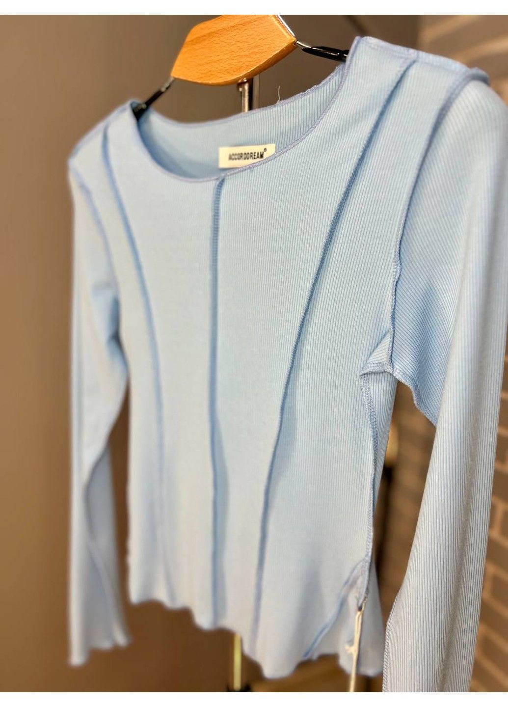 Водолазка женская 20530 лонгслив вывернутые швы рубчик Accorddream (303283142)