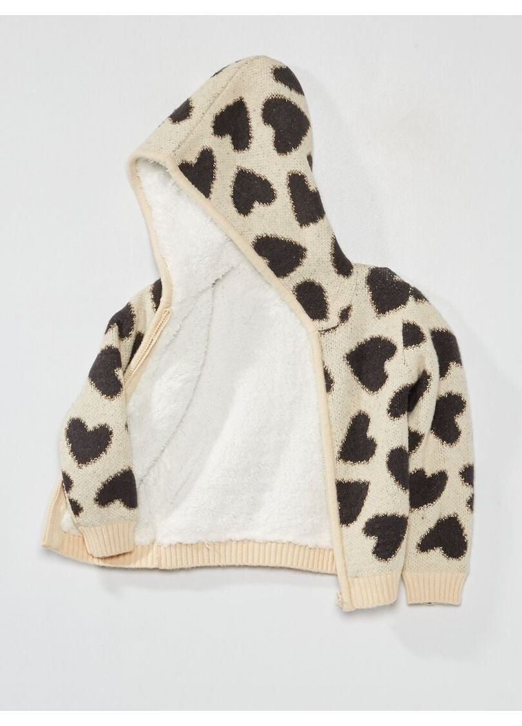 Кардиган зима,бежевий в візерунки, Kiabi (314897938)