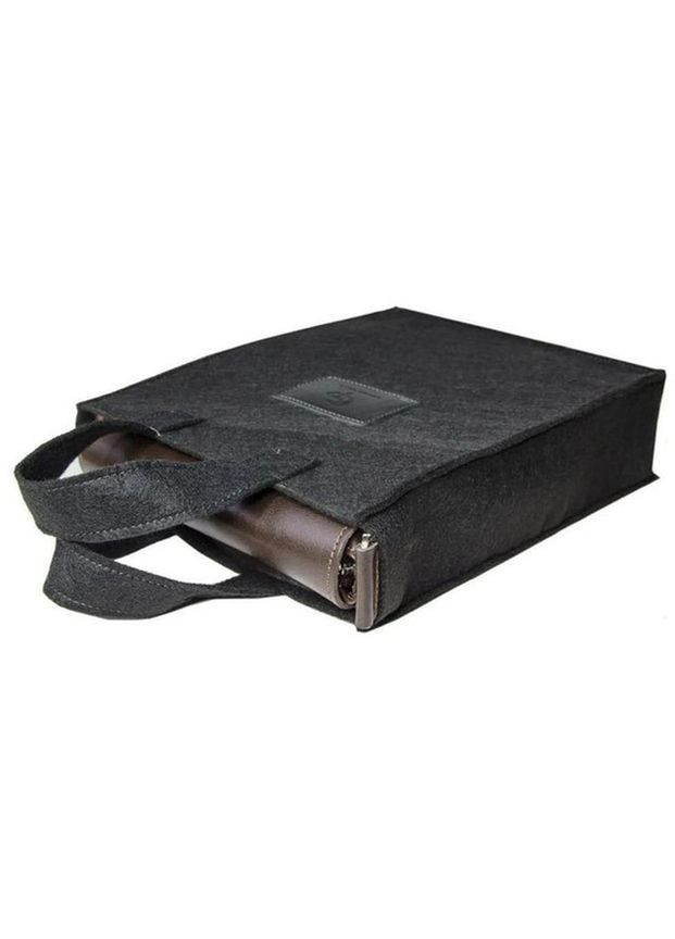 Сумка планшет через плечо из натуральной кожи мужская для документов для телефона маленькая Темно-коричневый 40199 Grande Pelle (361401035)