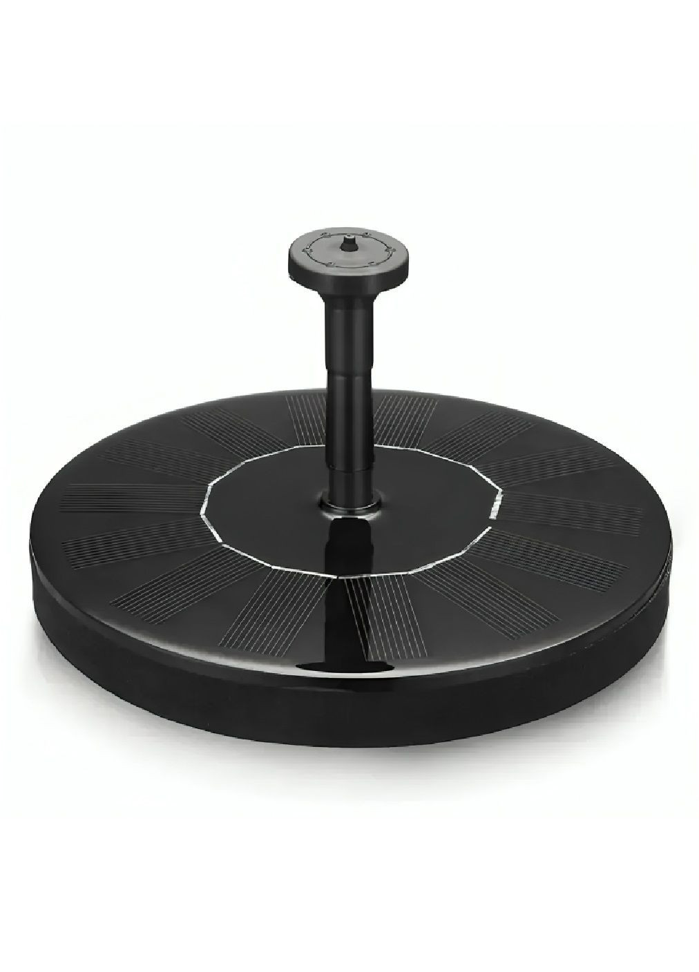 Садовий вуличний круглий бездротовий міні фонтан насос для ставка на сонячній батареї з насадками 10 штук 13 см (480271-Prob) Unbranded (332769081)