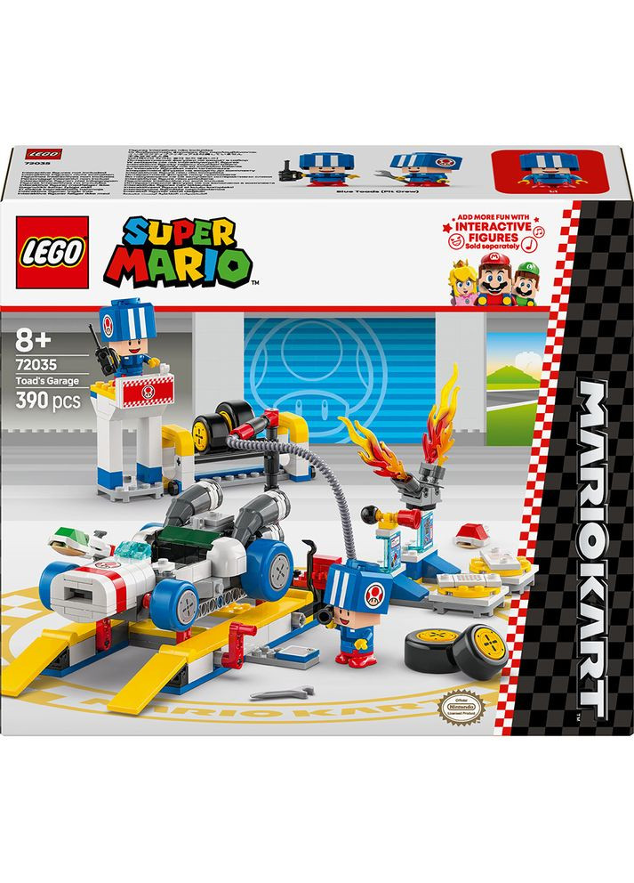 Конструктор Super Mario Mario Kart - Toad's Garage 390 деталей (72035) Lego (322910034)