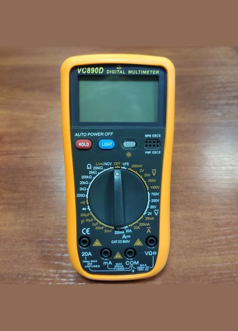 Цифровий Професійний мультиметр VC890D тестер вольтметр No Brand (323486272)