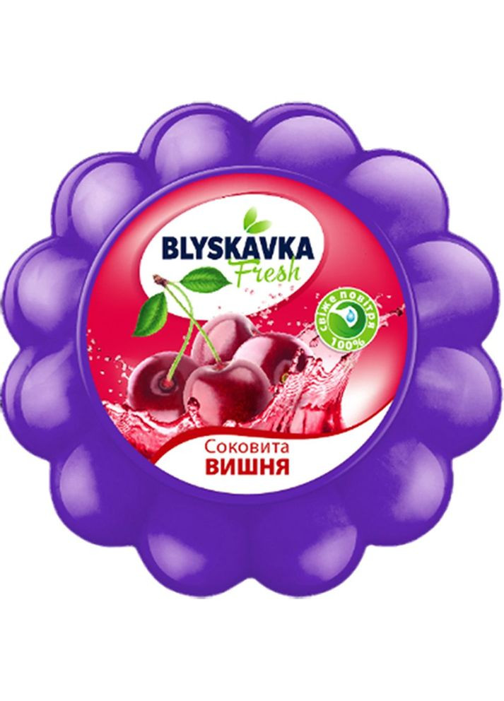 Гелевий освіжувач Fresh Соковита вишня 1 шт. Blyskavka 4820214190627 (328447154)