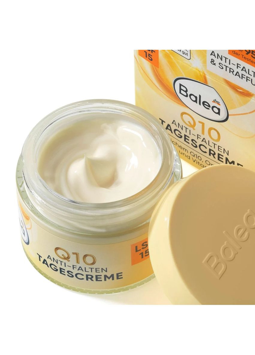 Крем для обличчя Q10 проти зморшок SPF15, 50 мл Gesichtscreme Q10 Anti-Falten LSF15 Balea (366889558)