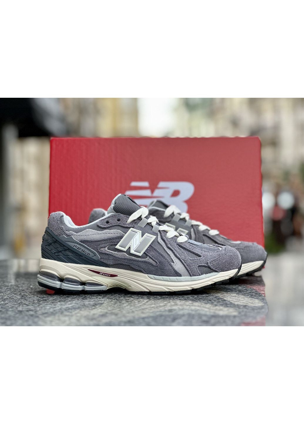 КРОССОВКИ ЖЕНСКИЕ NEW BALANCE 1906D GREY BEIGE НЬЮ БЕЛАНС 1906D No Brand серые демисезоны (368867860)