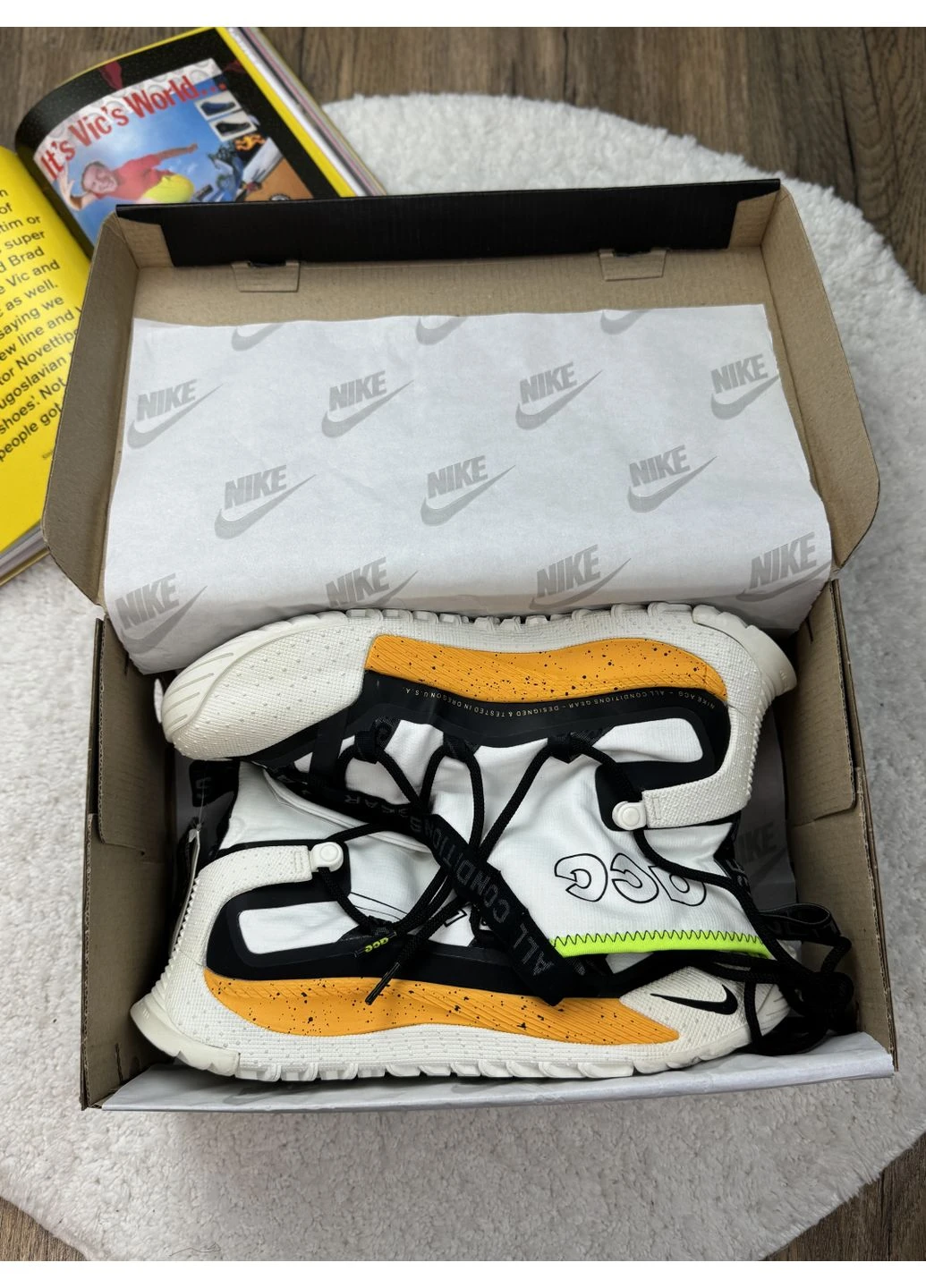 Білі кросівки чоловічі nike acg terra antarktik white найк асж білі демісезон No Brand