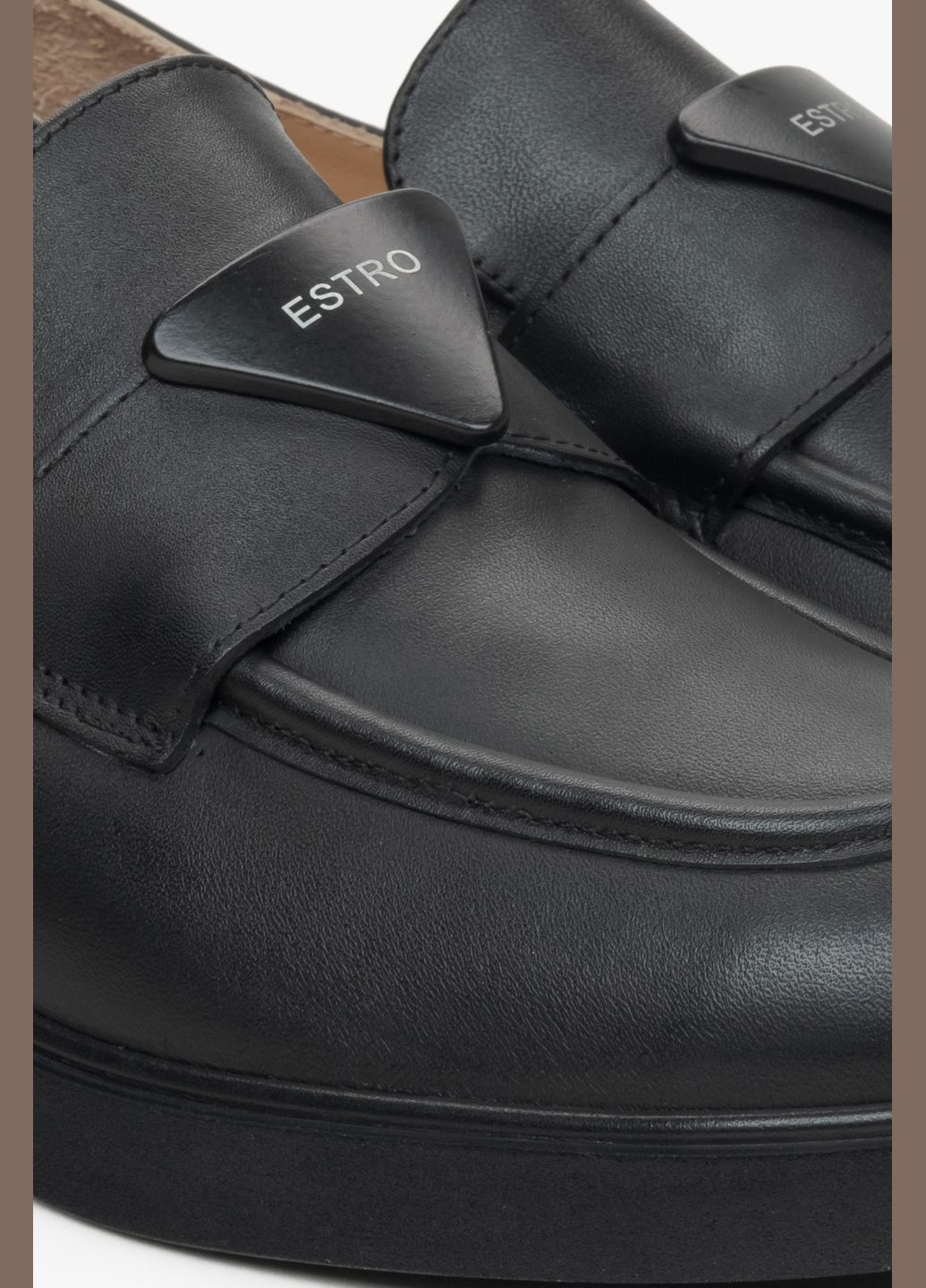 Estro Лоферы, цвет черный черный з, украина — демисезон (307354917)
