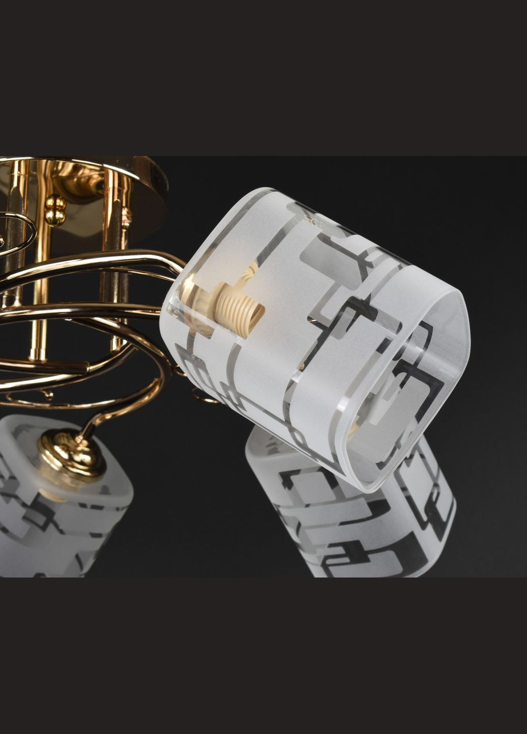 Потолочная люстра на 5 лампочек 28096 Золото 25х58х58 см. Sunnysky (364497220)