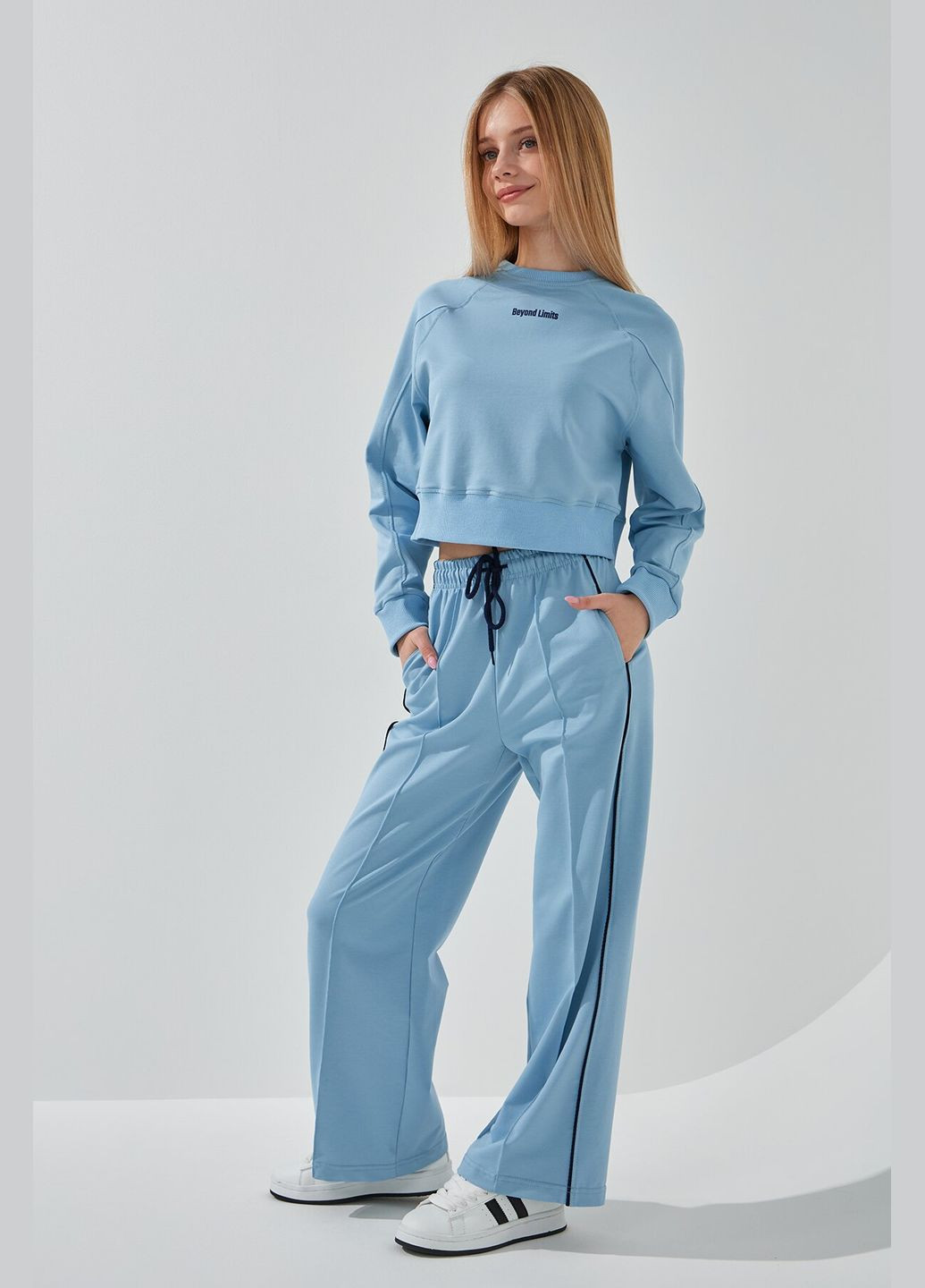 LAWA світшот з принтом для дівчинки p-gb02317 122 см shop (2000991069046) блакитний