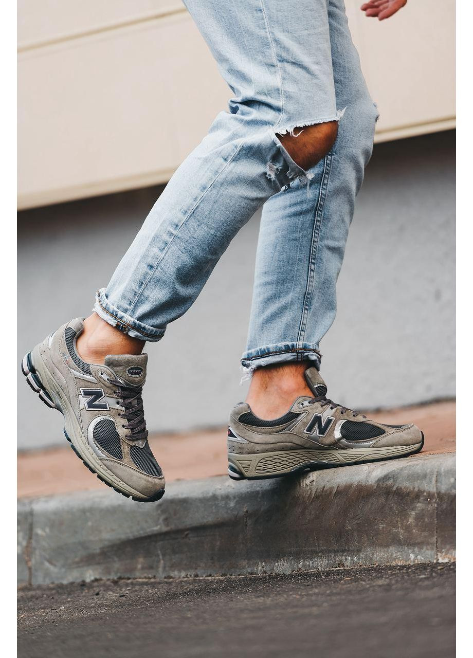 Сірі Осінні кросівки чоловічі new balance 2002r grey нью беланс 2002r No Brand