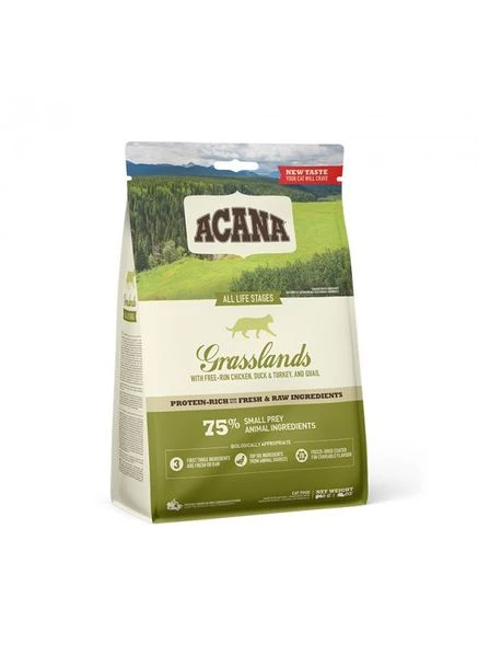 Grasslands (Акана Граслендс) сухий корм для котят і кішок усіх порід 1.8 кг. Acana (302087861)