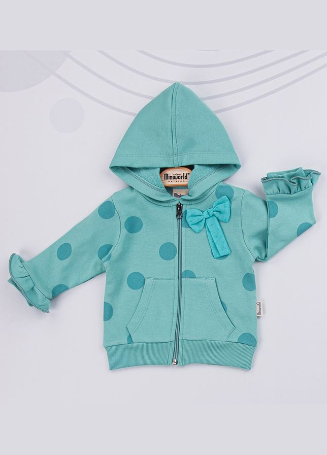 Кофта З Карманами 16797 Мятний Miniworld (306544362)