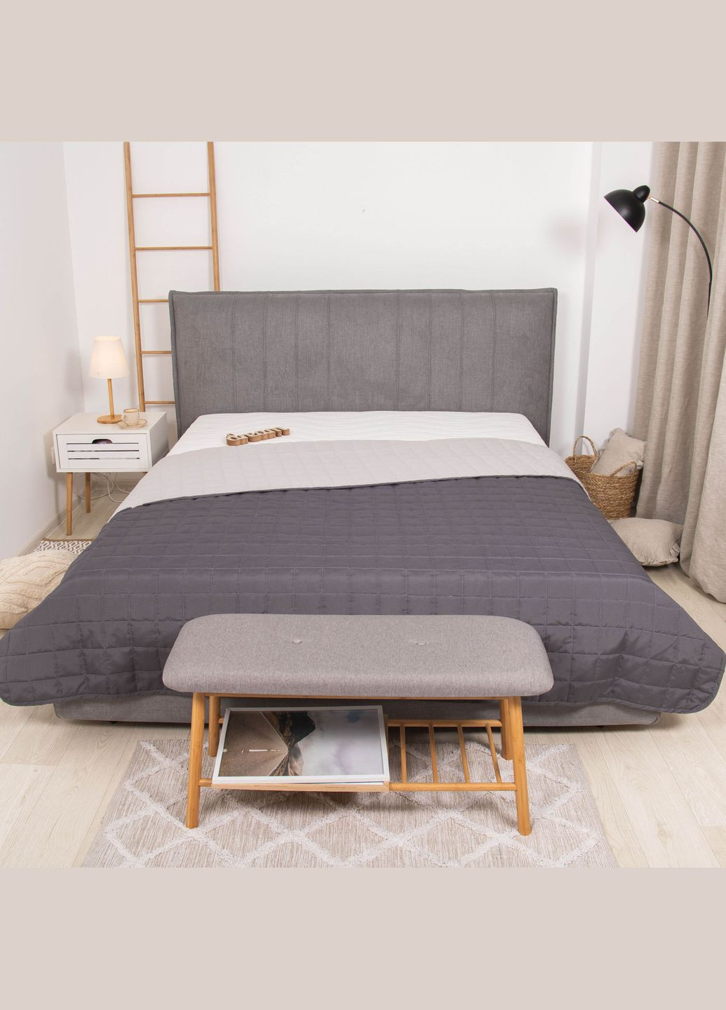 Покривало 210х220 Дует Графіт Viluta дует_графіт_210*220 (293066284)