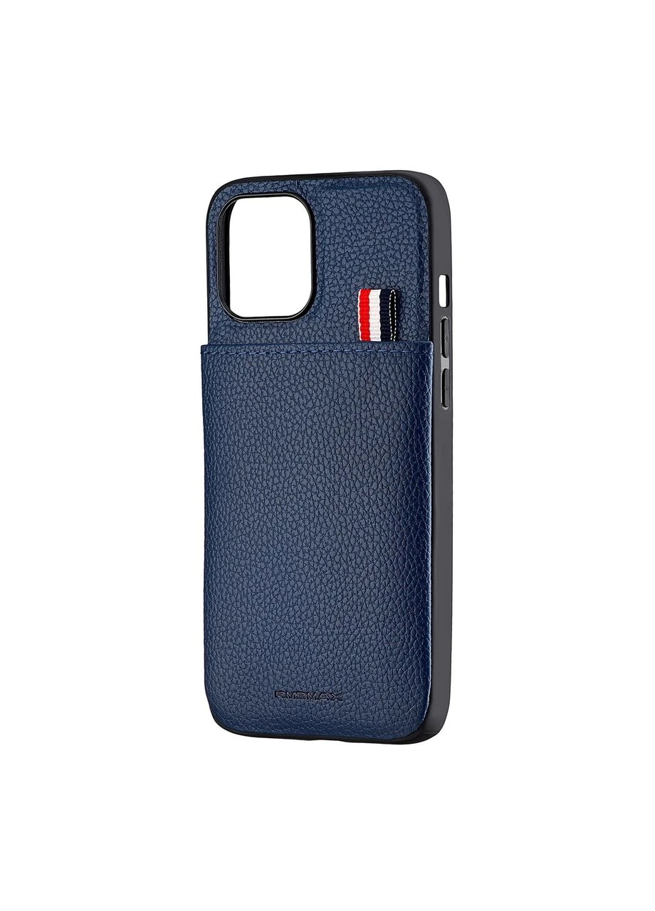 Чохол Jinduka Leather Pocket шкірозамінник для iPhone 12 Pro Max Синій Case (370168368)