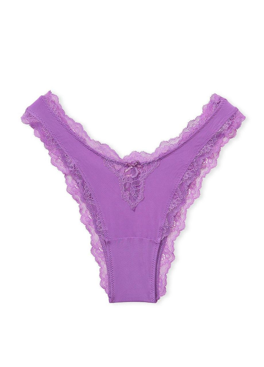 Жіночі трусики DREAM ANGELS LaceTrim Brazilian XS фіолетовий Victoria's Secret (294292193)