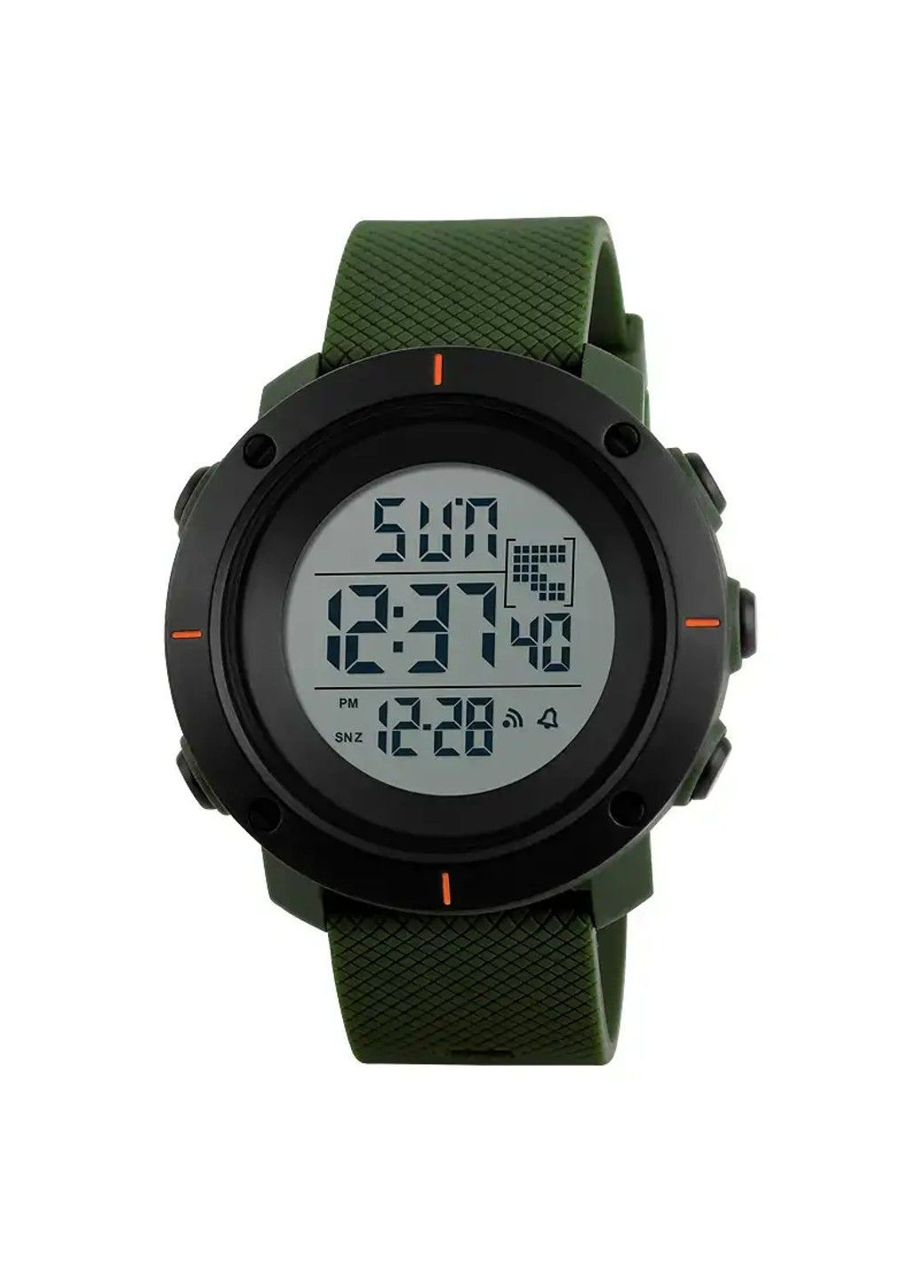 Чоловічий спортивний годинник 1213 dekker (Зелений) Skmei (314483123)