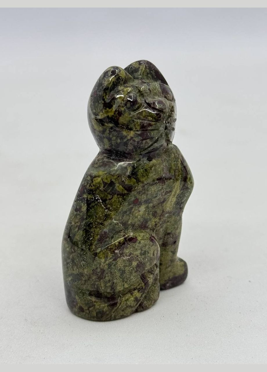 Котик с яшми унакит, минералы Зеленый No Brand (331610876)