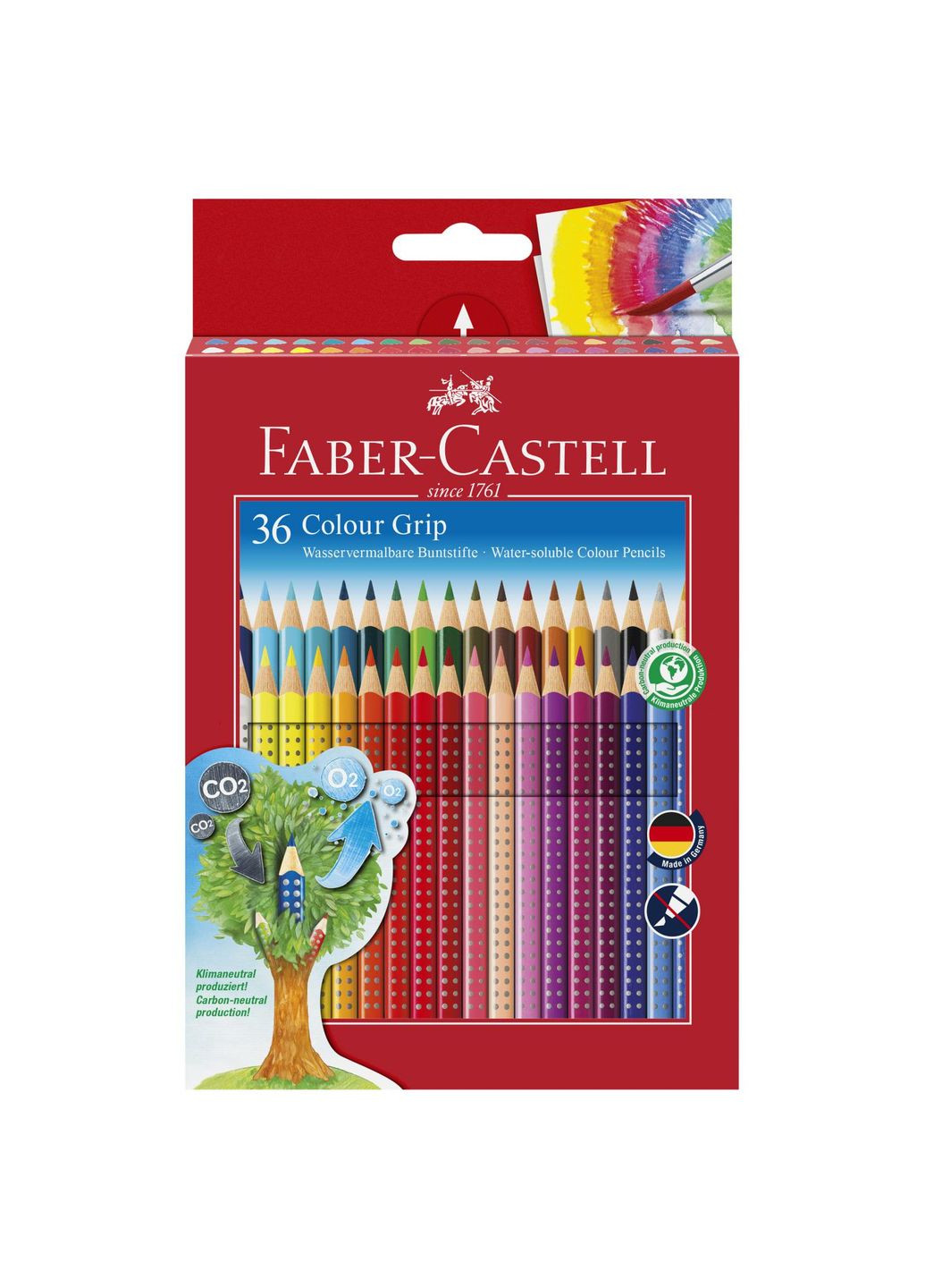 Набір олівців 24 кол. FABER CASTELL Grip 2001 акварельні тригранні Faber-Castell (284723133)