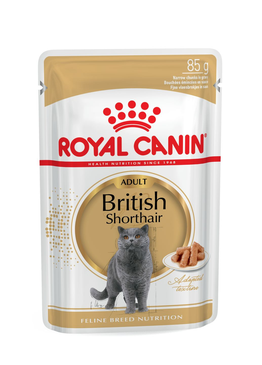 Консерва для дорослих котів British Shorthair породи британська короткошерста пауч 85 г 2032001 Royal Canin (268987591)