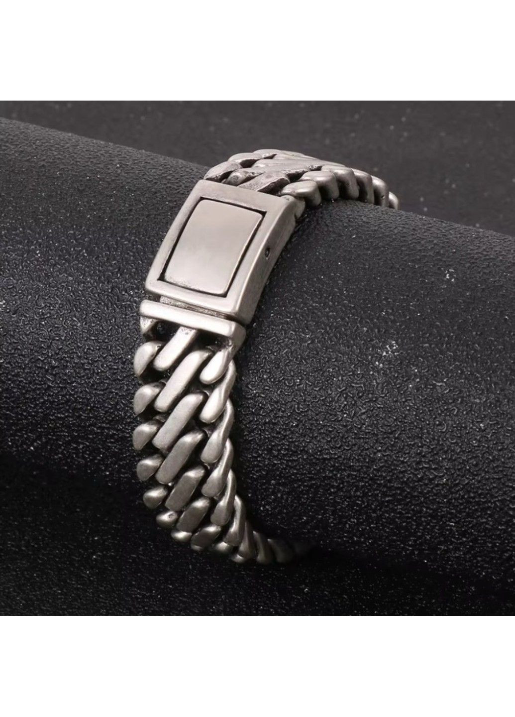 Масивний чоловічий браслет з нержавіючої медичної сталі 16мм 22см BS-316 No Brand (351503769)