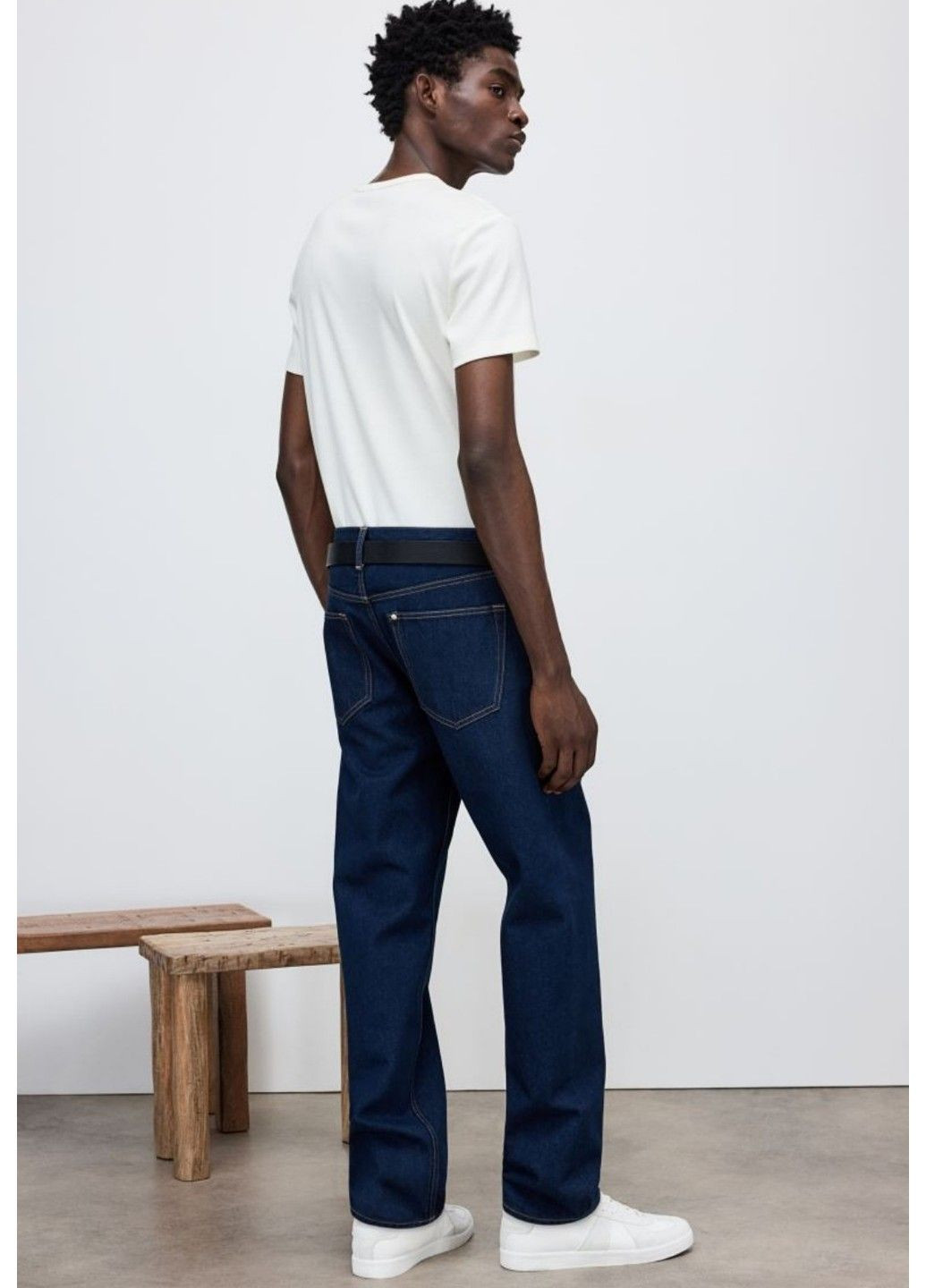 Чоловічі джинси Relaxed (57732) W32 L32 Темно-сині H&M (305026490)