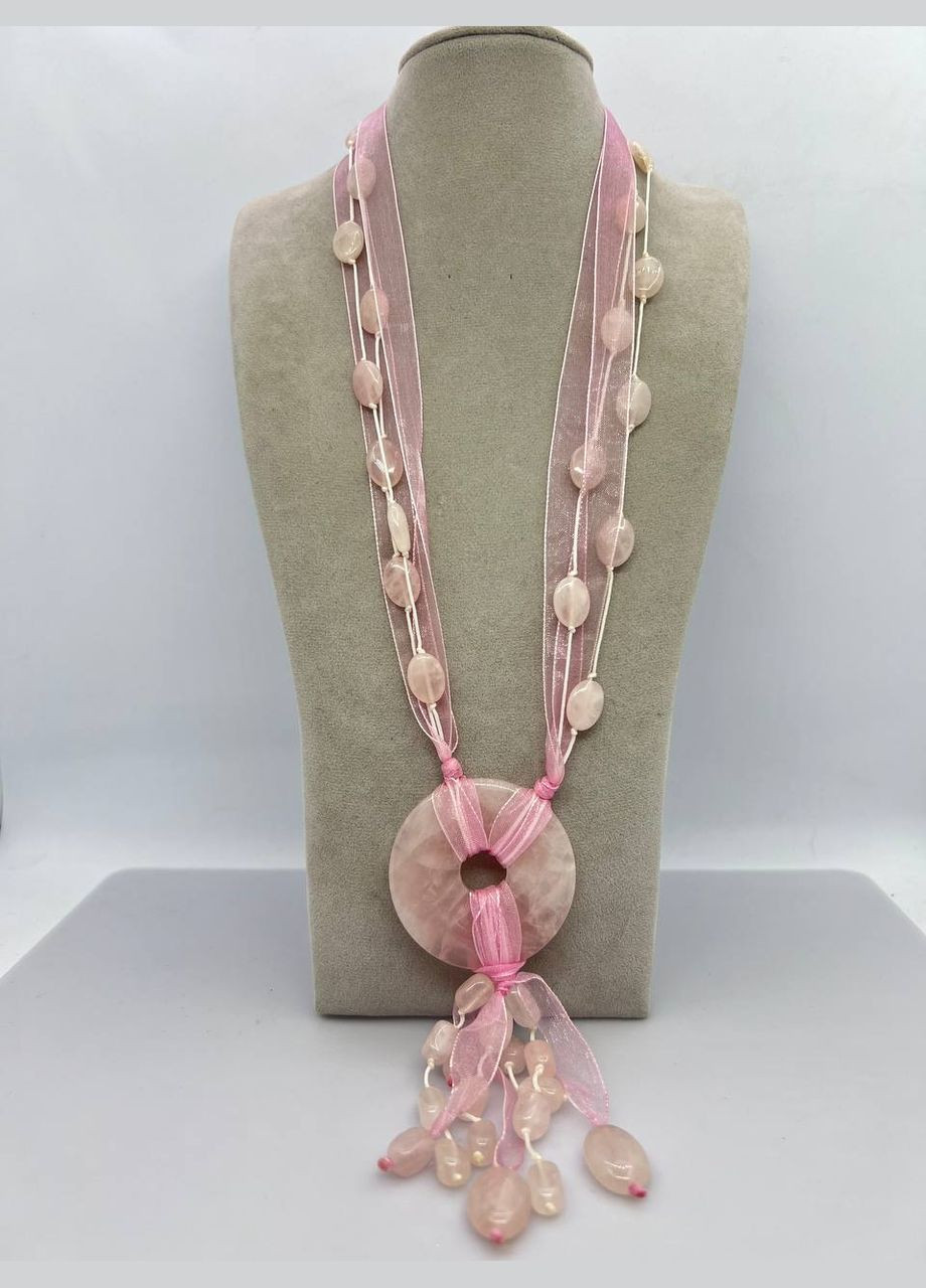 Бусы розовый кварц 62 см No Brand (293517030)