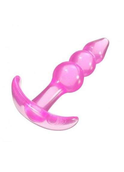 Анальна пробка 2.3 см Snowman якір ялинка силіконова м'яка Рожевий Focus (303906309)