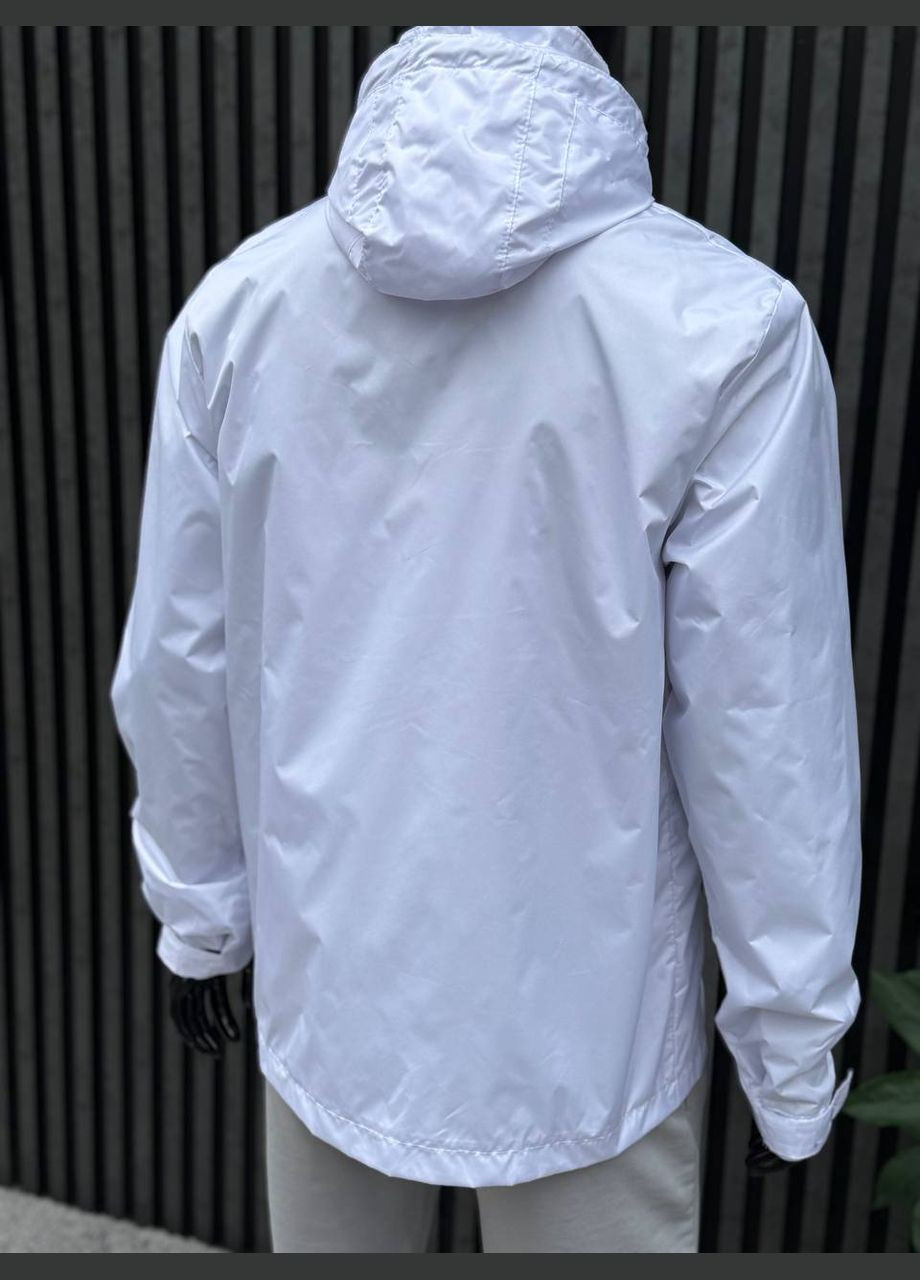 Белая демисезонная ветровка No Brand