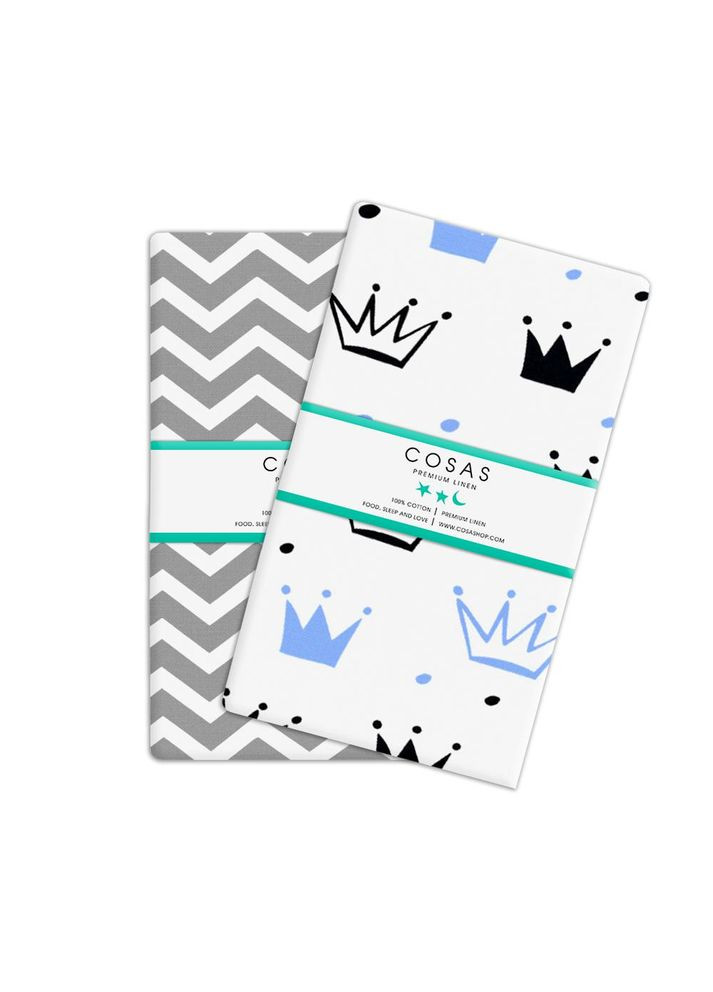Набір наволочок на подушку 50х70 CROWN (4822052023549) Cosas (367914650)