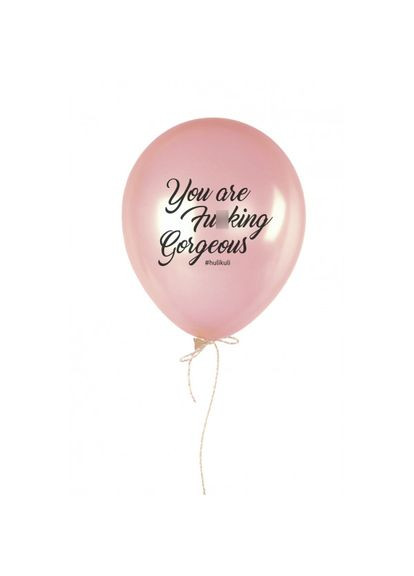 Кулька надувна "You are Fu*king Gorgeus", Рожевий, Pink, англійська BeriDari (293508986)