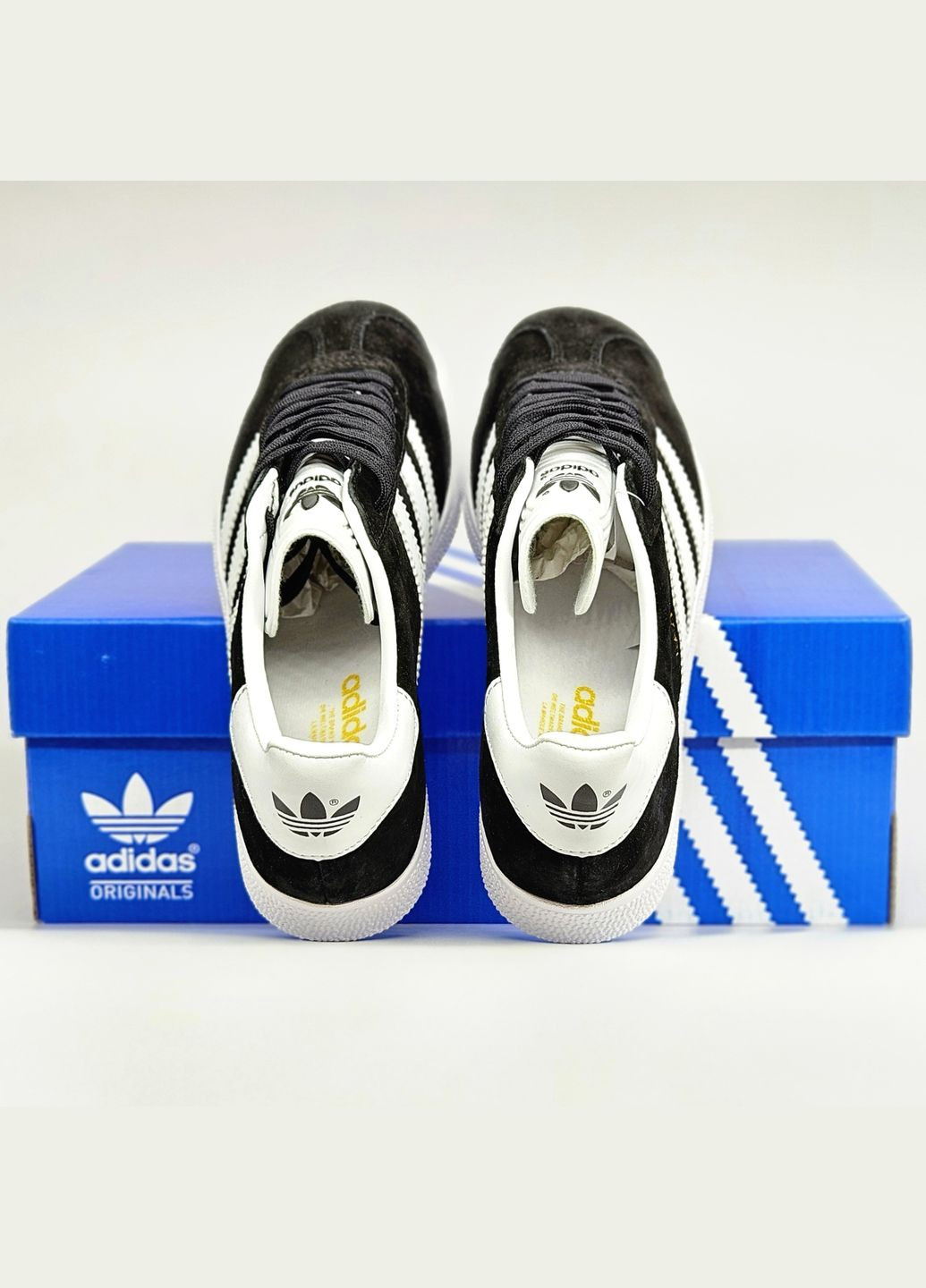 Кросівки жіночі і чоловічі Adidas Gazelle black | Адідас Газель чорні No Brand чорні демісезони (307397799)