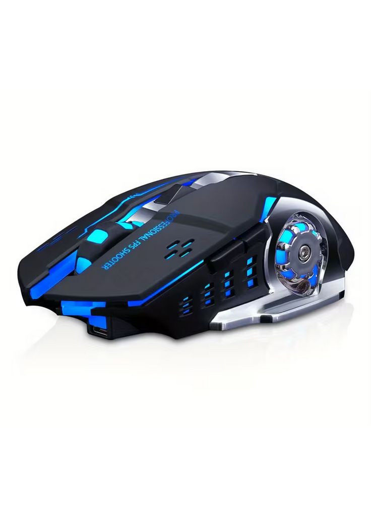 Мишка для комп'ютера USB чорна Q13 з підсвічуванням No Brand (370188819)