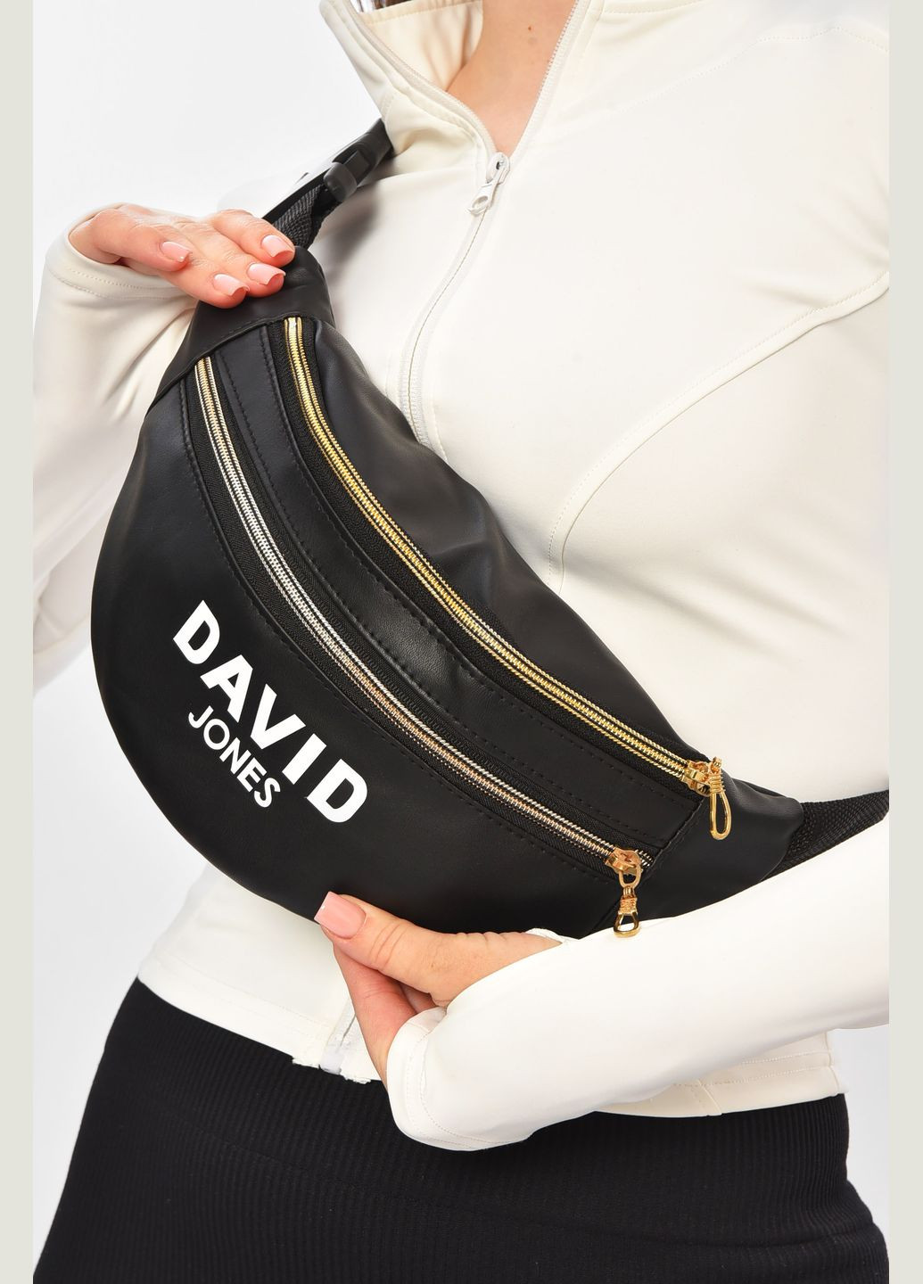 Бананка жіноча чорного кольору Let's Shop (335007296)