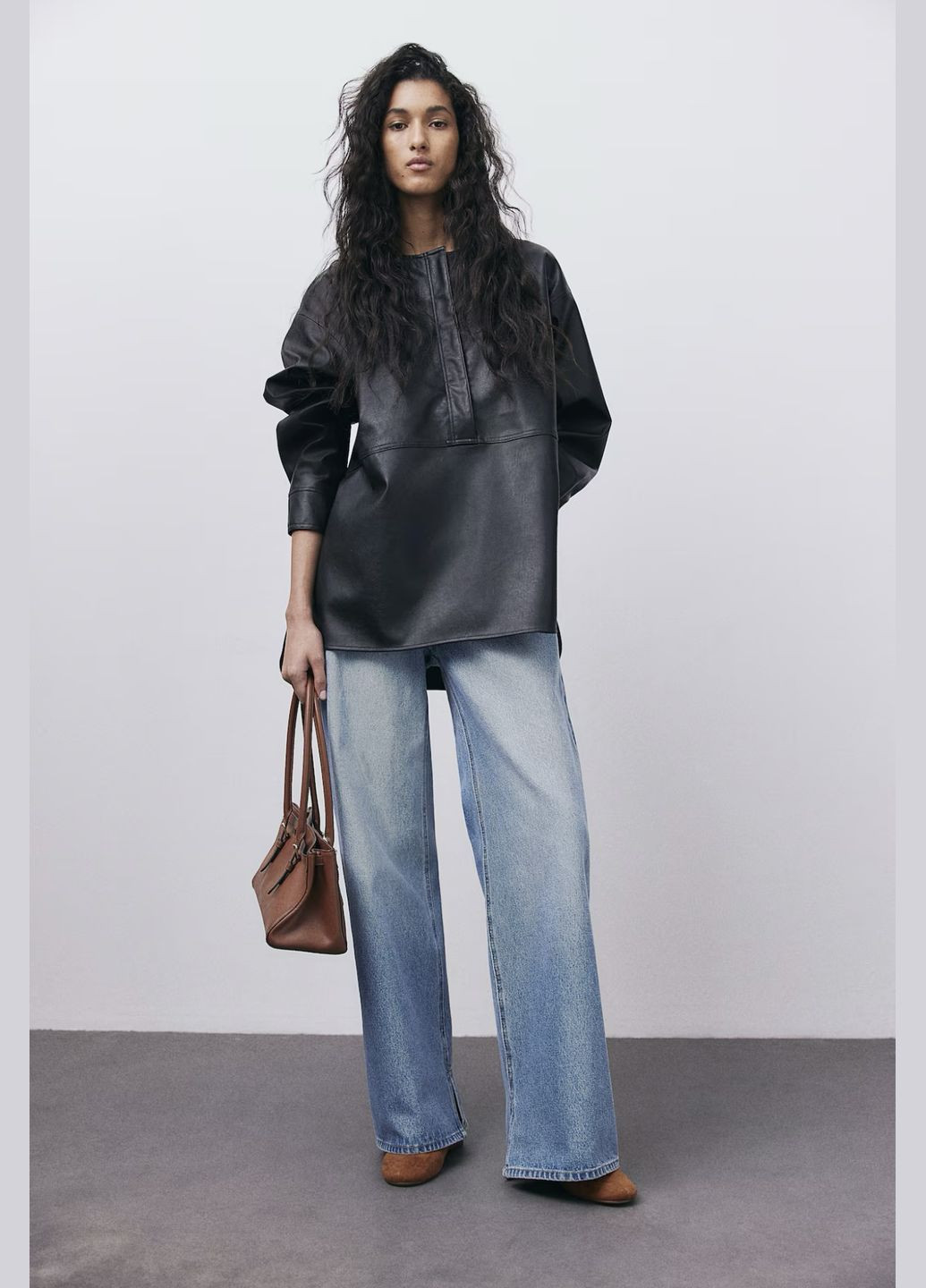 H&M Туфли темно-бежевый з искусственная замша, швеция — демисезон (329656134)