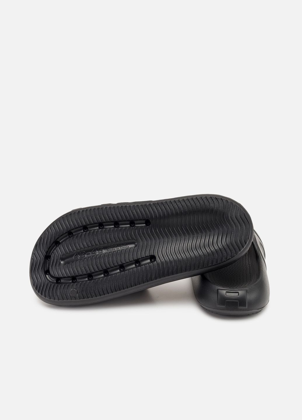 Черные мужские шлепанцы цвет черный cb-00263840 Yuki