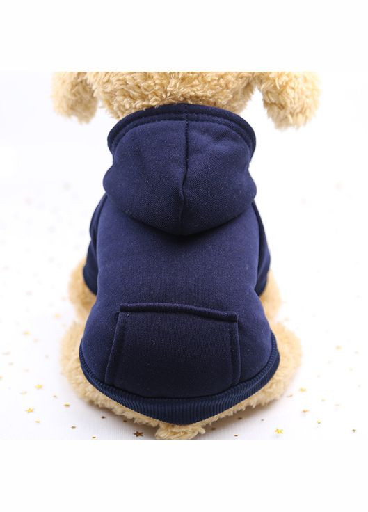 Толстовка с карманом для собак Pet Style "Однотон" Синяя L No Brand - (323231950)