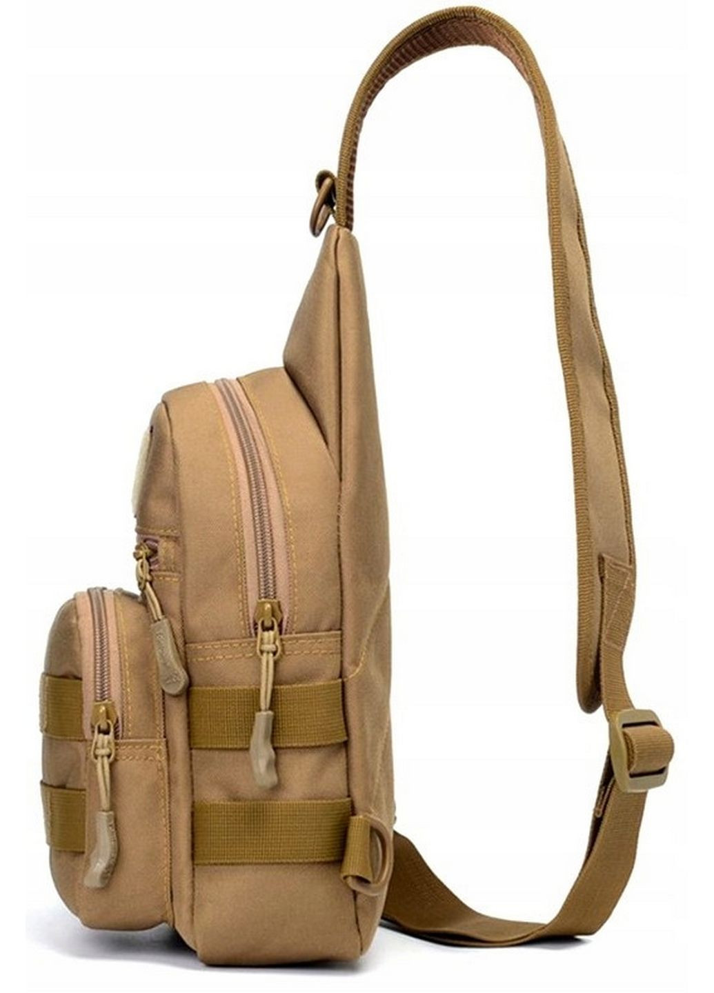 Тактична, армійська чоловіча сумка-слінг Survival койот Edibazzar (279311691)