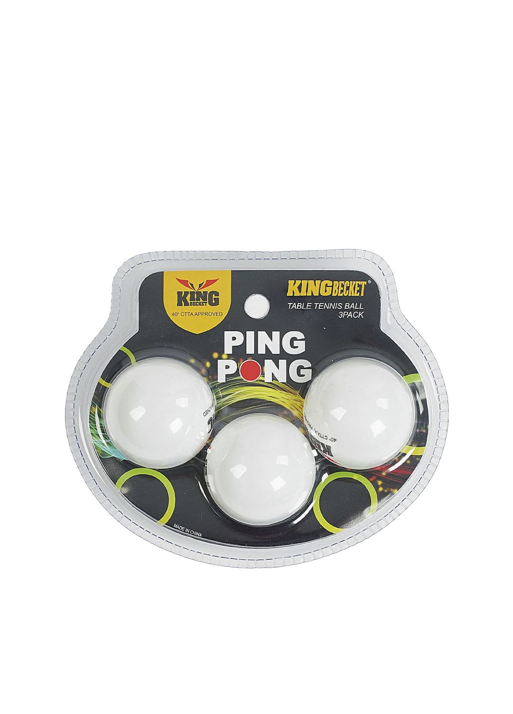 Набір м'ячиків для настільного тенісу колір різнокольоровий ЦБ-00272780 No Brand (322034059)
